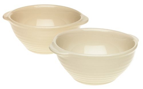 Emile Henry Le Potier Cr&me Gratinee Bowls, Set of 2