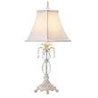 Beaded Table Lamp with Crystal Ornamentation