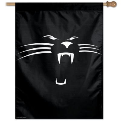 Carolina Panthers Vertical Outdoor House Flag