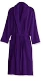 Purple XXL Terry Bathrobe. Heavy 22oz. Full Length 52 Inches