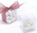 Boxes Clear Favor Cube Boxes (1 sets of 25 per order) Wedding Favors