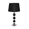 Chrome Lamp with Ebony Shade