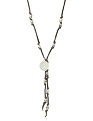 M.Cohen Handmade Designs Brown Leather with Sterling Silver Skull Detail
