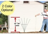 Trellis Aluminum Lifetime White - 4 Foot Fan Style