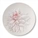 The Art of Giving Flowers 8.25 Plate with Pink Dahlia
