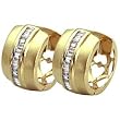 14kt Yellow Gold Gorgeous Huggies Diamond Earrings
