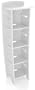 White Legare Select No Tools Assembly Small Bookcase