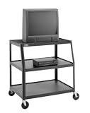 Da-Lite Assembled 41 High Projector Cart with 24 x 38 Shelf, 5 Casters and Electrical Assembly