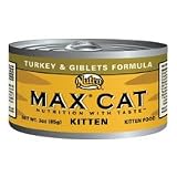 Nutro MAX CAT Turkey Giblets Formula Canned Food for Kittens- net wt. 3 oz., case of 24