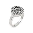 Spiral Shape Marcasite Ring