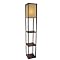 Shelf Floor Lamp with Paper Shade - Walnut