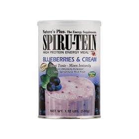 Nature's Plus Spiru-Tein High Protein Energy Meal Blueberries and Cream -- 1.12 lbs
