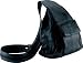 Black Genuine Leather Sling Backpack Purse