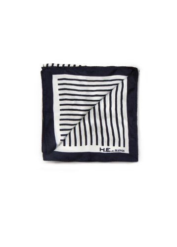 H.E. Homini Emerito Men's Stripe Silk Handkerchief