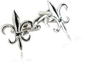 Silver Fleur De Lis Cufflinks with Presentation Box