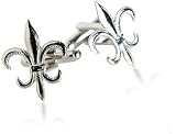 Silver Fleur De Lis Cufflinks with Presentation Box