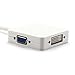 BESTOPE Mini DisplayPort DP to VGA HDMI DVI Adapter 3 in 1 Square Shape Thunderbolt to Female for Apple MacBook MacBook Pro MacBook Air