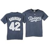 Dodgers - Majestic Cooperstown Dyed Name and # Tee - Men's - Robinson, Jackie