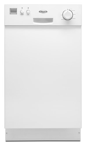 Whirlpool DU018DWTQ 18 Full Console Dishwasher Stainless Steel Interior - White