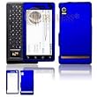 Blue Rubberized Protector Case Hard Cover for Motorola Droid A855 (Verizon Wireless)