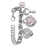GUESS Stainless Steel Charm Bracelet Watch