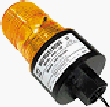 Tomar Electronics 490S-120 MicroStrobe Single Flash 1/2 Female Pipe Mount Amber Strobelight 120VAC