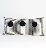 Glenna Jean Zelda Pillow - Rectangular ( stripe with 3 dots )
