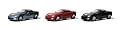 Set of 3 Cars: GreenLight 2010 Chevy Corvette Z06 1:64 Scale (Black/Blue/Red)