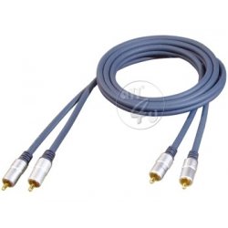 All4u BBA 3 Audio-Kabel (2x Cinchstecker - 2x Cinchstecker, verchromter Vollmetallstecker) Preisvergleich