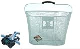 Biria Basket with Bracket White, Front Quick Release Basket, Removable, Wire Mesh Bicycle basket Express Klick, WHITE 31FUK%2BnPxYL. SL160 Biria Basket with Bracket White, Front Quick Release Basket, Removable, Wire Mesh Bicycle basket Express Klick, WHITE