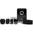 JBL CS480BG High Performance, complete 6-Piece Home Theater Speaker System with Brackets (Black Gloss)