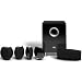 JBL CS480BG High Performance, complete 6-Piece Home Theater Speaker System with Brackets (Black Gloss)