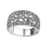 Silver Marcasite Ring by Elements