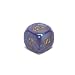 22mm (7/8) Backgammon Doubling Cube, Blue with Gold