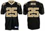 Reggie Bush New Orleans Saints #25 Authentic Reebok NFL Football Jersey (Black)