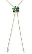 Natural orchid gold-plated long necklace, 'Aqua Perfection' Natural orchid gold-plated long necklace, 'Aqua Perfection'
