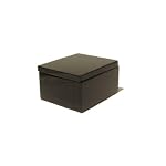 Obsidian Box 01 Stone Black Volcanic Lava Crystal Container Jewelry 1.8