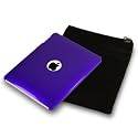 APPLE IPAD 3 PC EXECUTIVE ACCESSORY PACK - PURPLE TRANSPARENT BACK  COVER CASE, SCREEN PROTECTOR, BLACK POUCH PART OF THE QUBITS ACCESSORIES  RANGE