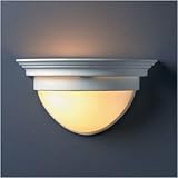 IMAGE OF Ambiance Teardrop Wall Sconce Finish: Agate Marble, Shade Option: White Striped Glass