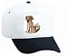 White Cap with dog, panting, pet, animal, doggy