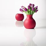 Rubber vase, red, large