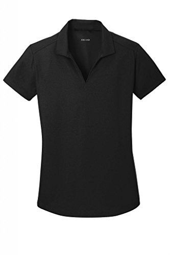 Ladies Moisture Wicking Textured Golf Polos in 12 Colors - Sizes XS-4XL