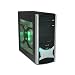 Xion Solaris Black/Green ATX Mid-Tower Case with Clear Side, Front USB and Audio Ports and 450-Watt Power Supply