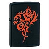 Zippo Lighter Hidden Dragon, Black Matte