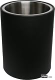 Leatherette Black Waste Bin By ArvindGroup