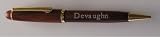 Rosewood pen with engraved name Devaughn