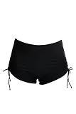 Torrid Plus Size Black Side-Cinch Swim Short