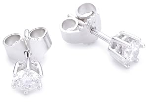 Bella Donna Damen-Ohrstecker 585 Weißgold 2 Brillanten 0.45 Carat 631458
