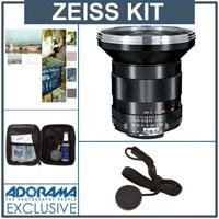 Zeiss 21mm f/2.8 Distagon T* ZF.2 Series Lens Kit for Nikon F Mount SLR Cameras, with Tiffen 82mm Photo Essentials Filter Kit, Lens Cap Leash, Professional Lens Cleaning Kit