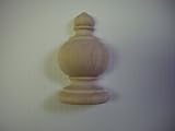 Small Traditional Half Finial - Maple